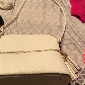 White purse.